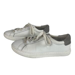 Sam Edelman Lupita White Leather Low Profile Sneakers‎ Size 7.5